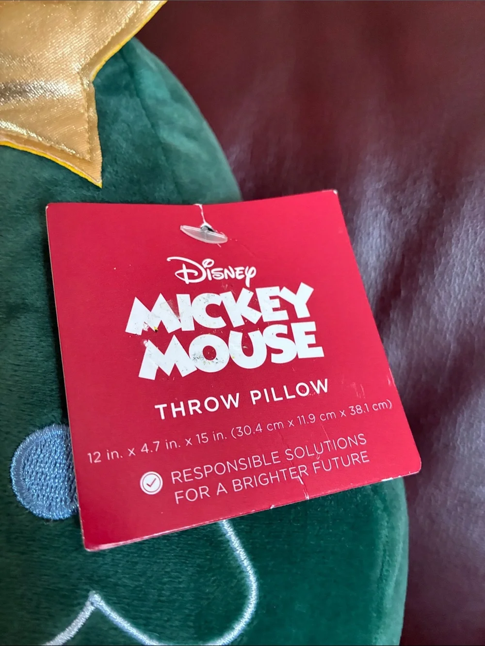 Disney/St. Nicholas Square - MICKEY MOUSE-CHRISTMAS TREE PILLOW